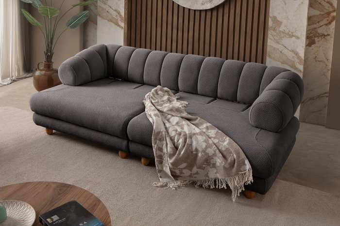 Atelier Del Sofa Gloria - Sofá de 3 Plazas Antracita
